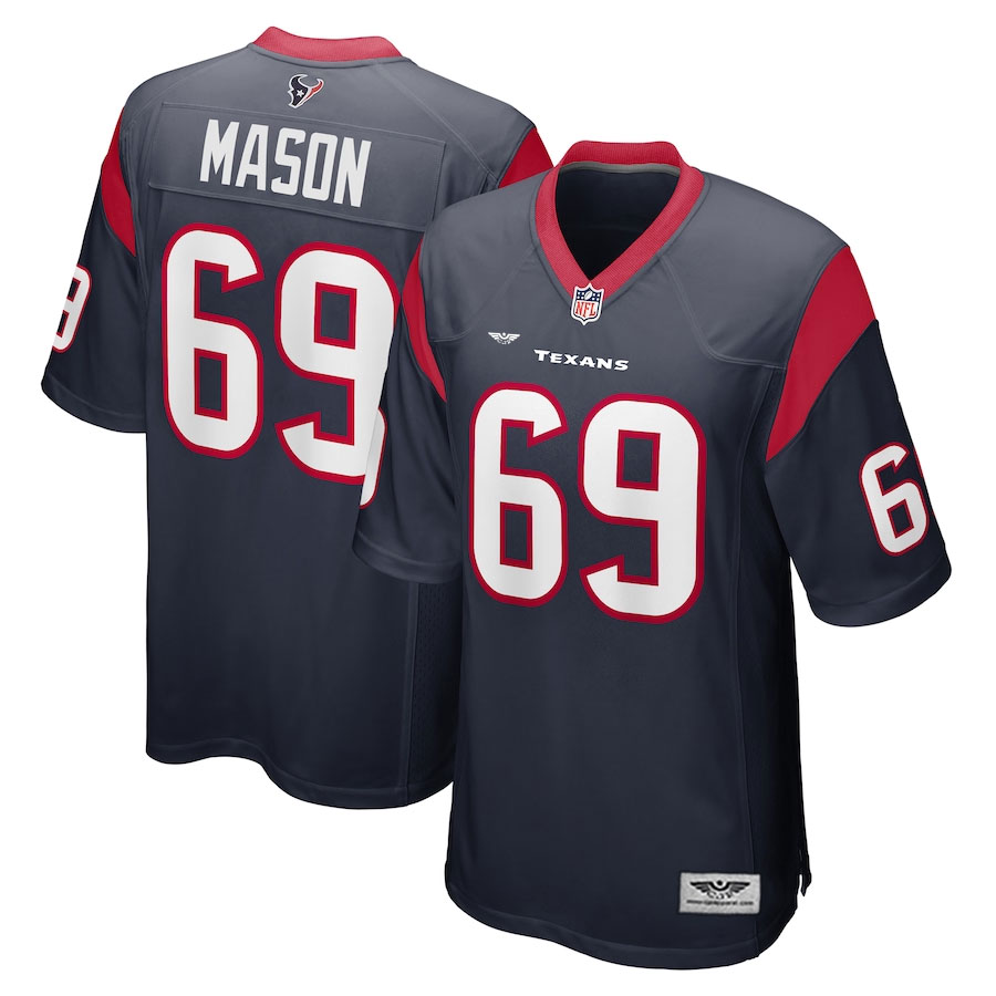 Shaq-Mason-Houston-Texans-CJP-Apparel-Game-Player-Jersey---Navy