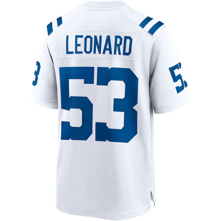 Shaquille-Leonard-Indianapolis-Colts-CJP-Apparel-Game-Player-Jersey---White.Back-Viwe