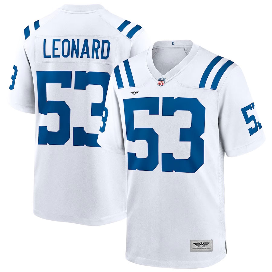 Shaquille-Leonard-Indianapolis-Colts-CJP-Apparel-Game-Player-Jersey---White
