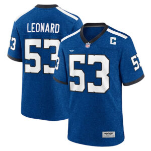 Shaquille Leonard Indianapolis Colts CJP Apparel Indiana Nights Alternate Game Jersey - Royal