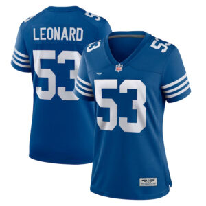 Shaquille Leonard Indianapolis Colts CJP Apparel Women's Alternate Game Jersey - Royal