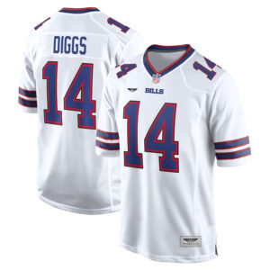 Stefon Diggs Buffalo Bills CJP Apparel Game Jersey - White