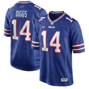 Stefon Diggs Buffalo Bills CJP Apparel Logo Game Player Jersey - Royal