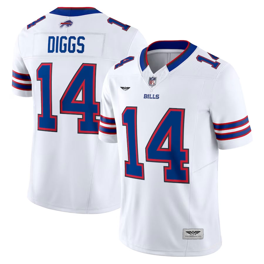 Stefon-Diggs-Buffalo-Bills-CJP-Apparel-Vapor-F.U.S.E.-Limited-Jersey---White
