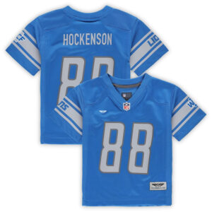 T.J. Hockenson Detroit Lions CJP Apparel Game Jersey - Blue