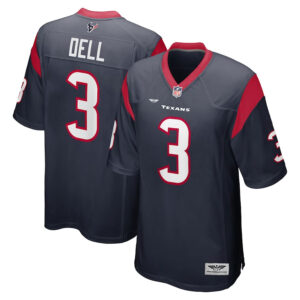Tank Dell Houston Texans CJP Apparel Player Game Jersey - Navy