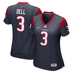 Tank Dell Houston Texans CJP Apparel Women's Player Game Jersey - Navy