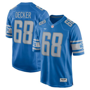 Taylor Decker Detroit Lions CJP Apparel Game Jersey - Blue