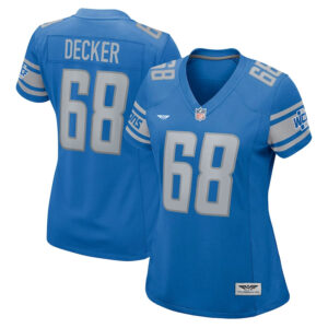 Taylor Decker Detroit Lions CJP Apparel Women's Game Jersey - Blue