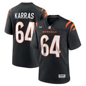 Ted Karras Cincinnati Bengals  CJP Apparel Game Player Jersey - Black