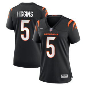 Tee Higgins Cincinnati Bengals  CJP Apparel Women's Game Player Jersey - Black