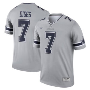 Trevon Diggs Dallas Cowboys CJP Apparel Inverted Legend Jersey - Gray