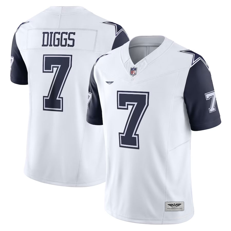 Trevon-Diggs-Dallas-Cowboys-CJP-Apparel-Vapor-F.U.S.E.-Limited-Jersey---White