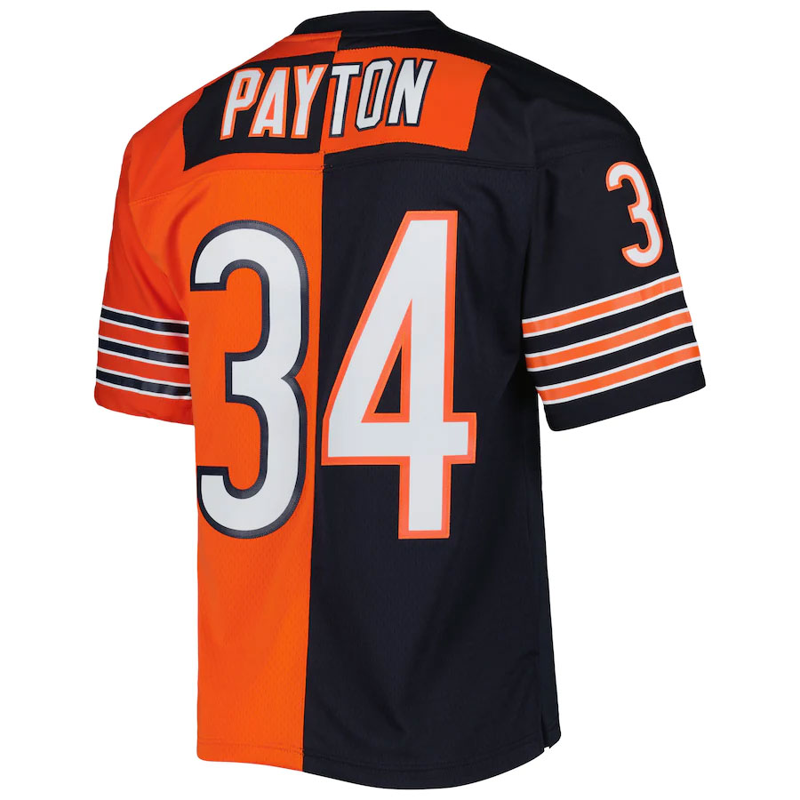 Walter-Payton-Chicago-Bears-Mitchell-&-Ness-1985-Split-Legacy-New-Jersey---NavyOrange.back-Viwe