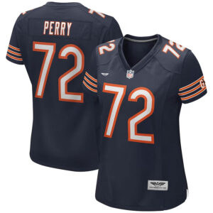 William Perry Chicago Bears CJP Apparel Women's Game Retired Player Jersey - Navy