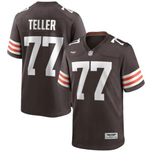 Wyatt Teller Cleveland Browns CJP Apparel Game Jersey - Brown