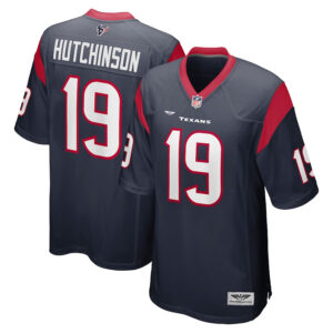 Xavier Hutchinson Houston Texans CJP Apparel Team Game Jersey - Navy