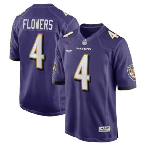 Zay Flowers Baltimore Ravens CJP Apparel 2023 NFL Draft First Round Pick Game Jersey - Purple