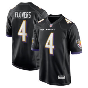 Zay Flowers Baltimore Ravens CJP Apparel Team Game Jersey - Black