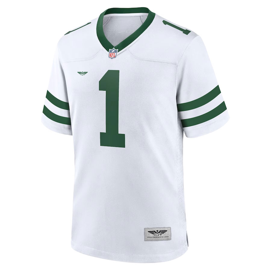 Ahmad-Sauce-Gardner-New-York-Jets-CJP-Apparel-Youth-Game-Jersey---White.Furent-Viwe
