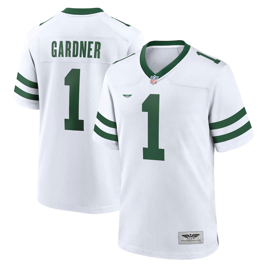 Ahmad-Sauce-Gardner-New-York-Jets-CJP-Apparel-Youth-Game-Jersey---White