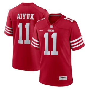 Brandon Aiyuk San Francisco 49ers CJP Apparel Team Player Game Jersey - Scarlet
