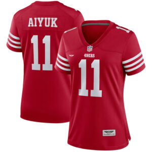 Brandon Aiyuk San Francisco 49ers CJP Apparel Women's Player Jersey - Scarlet