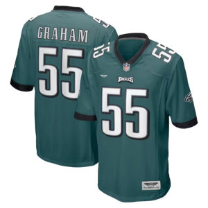 Brandon Graham Philadelphia Eagles CJP Apparel Game Jersey - Midnight Green