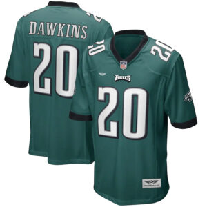 Brian Dawkins Philadelphia Eagles CJP Apparel Game Retired Player Jersey - Midnight Green