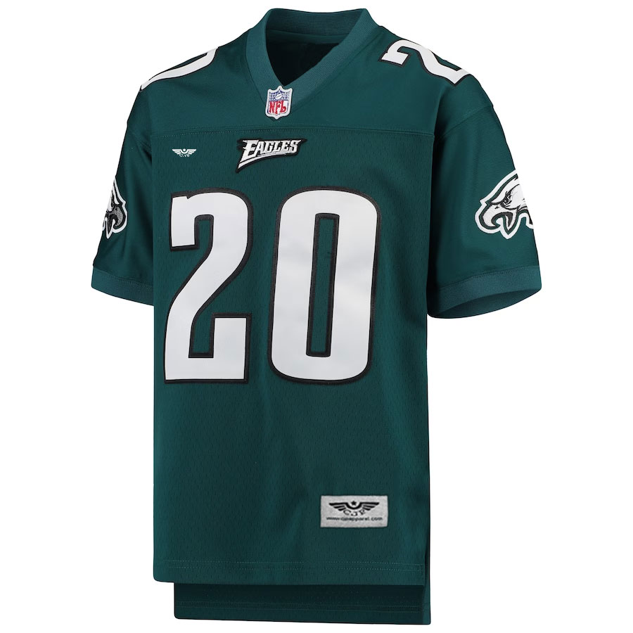 Brian-Dawkins-Philadelphia-Eagles-Mitchell-&-Ness-Youth-2004-Legacy-Retired-Player-Jersey---Midnight-Green.Furent-Viwe