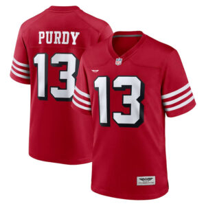 Brock Purdy San Francisco 49ers CJP Apparel Alternate Game Player Jersey - Scarlet