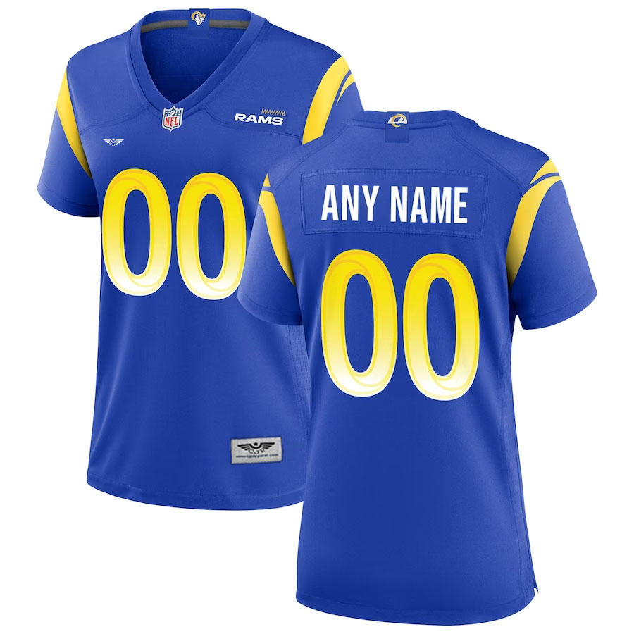 CJP-Apparel-Los-Angeles-Rams-Women's-Custom-Game-Jersey---Royal