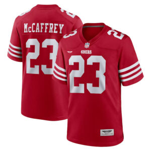 Christian McCaffrey San Francisco 49ers CJP Apparel Game Player Jersey - Scarlet