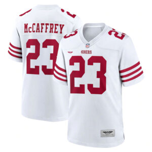 Christian McCaffrey San Francisco 49ers CJP Apparel Game Player Jersey - White
