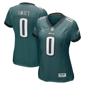 D'Andre Swift Philadelphia Eagles CJP Apparel Women's Player Jersey - Green