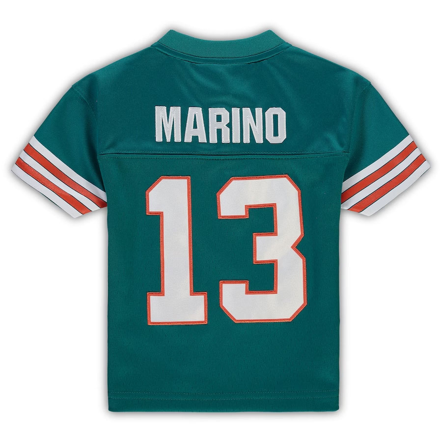 Dan-Marino-Miami-Dolphins-Mitchell-&-Ness-Toddler-1984-Retired-Legacy-Jersey---Aqua.Back-Viwe