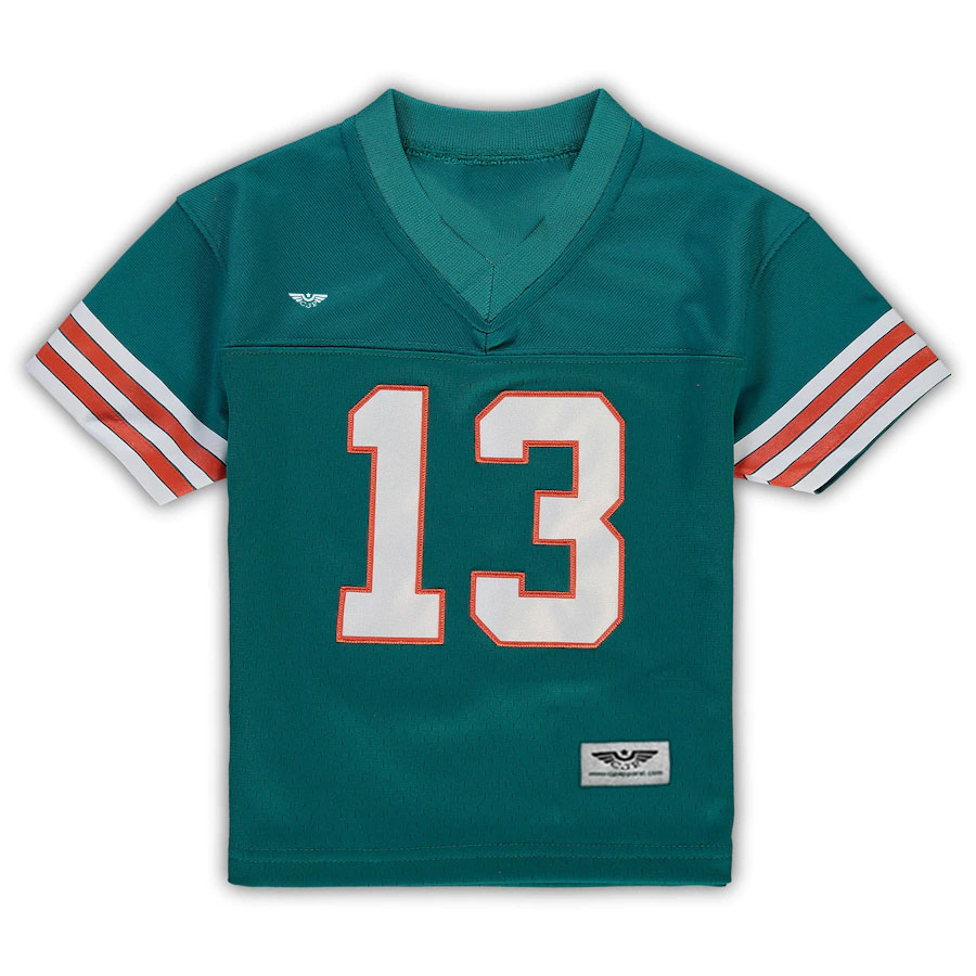 Dan-Marino-Miami-Dolphins-Mitchell-&-Ness-Toddler-1984-Retired-Legacy-Jersey---Aqua.Furent-Viwe