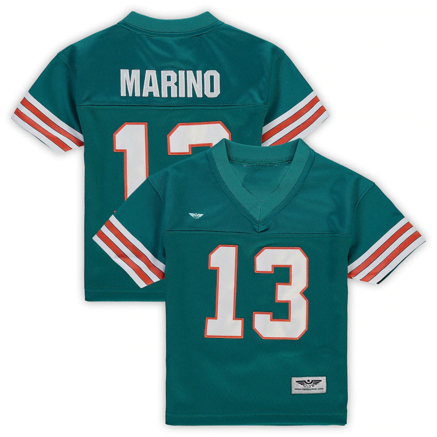Dan-Marino-Miami-Dolphins-Mitchell-&-Ness-Toddler-1984-Retired-Legacy-Jersey---Aqua