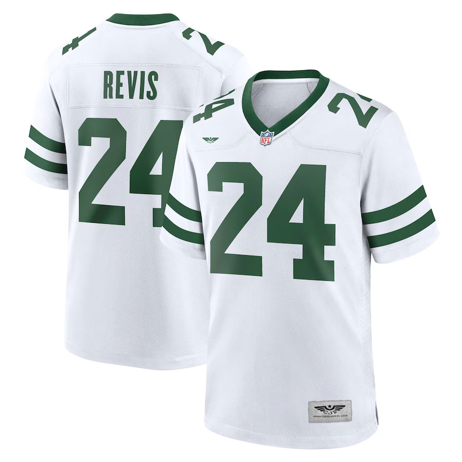 Darrelle-Revis-New-York-Jets-CJP-Apparel-Legacy-Retired-Player-Game-Jersey---White