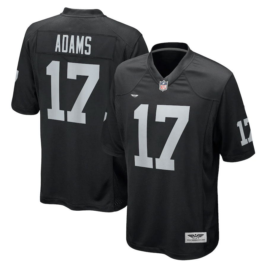 Davante-Adams-Las-Vegas-Raiders-CJP-Apparel-Game-Jersey---Black