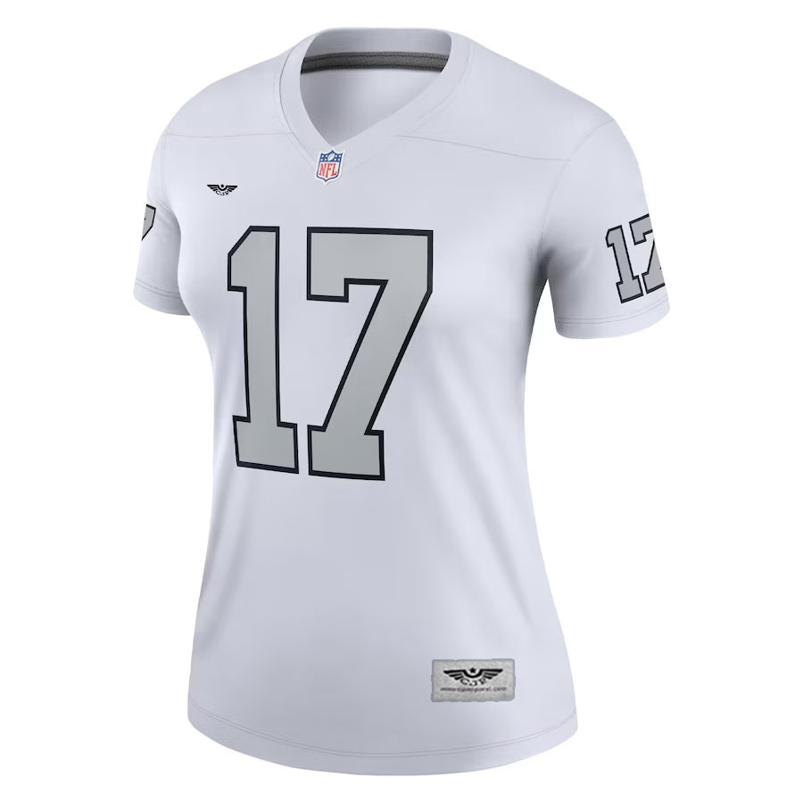 Davante-Adams-Las-Vegas-Raiders-CJP-Apparel-Women's-Alternate-Legend-Jersey---White.Furent-Viwe