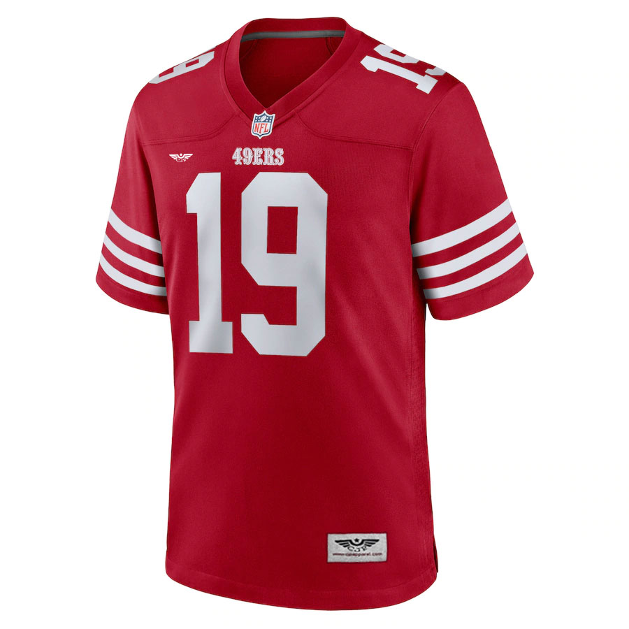 Deebo-Samuel-San-Francisco-49ers-CJP-Apparel-Player-Game-Jersey---Scarlet.Furent-Viwe