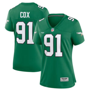 Fletcher Cox Philadelphia Eagles CJP Apparel Women's Alternate Game Jersey - Kelly Green