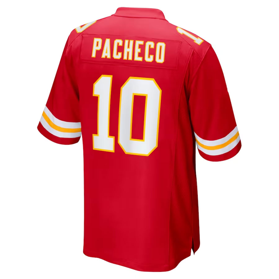 Isiah-Pacheco-Kansas-City-Chiefs-CJP-Apparel-Super-Bowl-LVII-Patch-Game-Jersey---Red.Back-Viwe