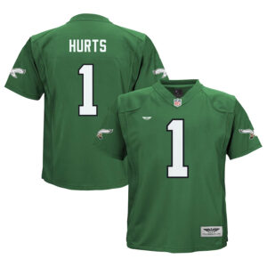 Jalen Hurts Philadelphia Eagles CJP Apparel Game Jersey - Kelly Green