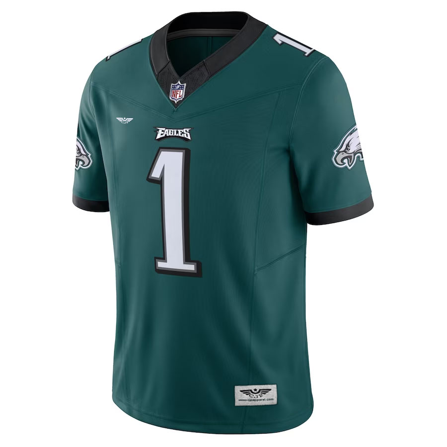 Jalen-Hurts-Philadelphia-Eagles-CJP-Apparel-Vapor-F.U.S.E.Furent-Viwe