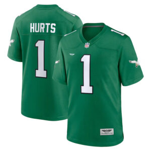 Jalen Hurts Philadelphia Eagles CJP Apparel Game Jersey - Kelly Green