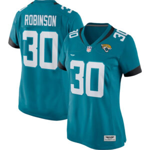 James Robinson Jacksonville Jaguars CJP Apparel Women's Player Game Team Jersey - Teal