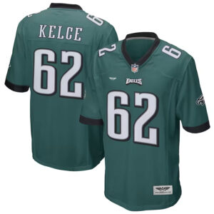 Jason Kelce Philadelphia Eagles CJP Apparel Game Jersey - Midnight Green
