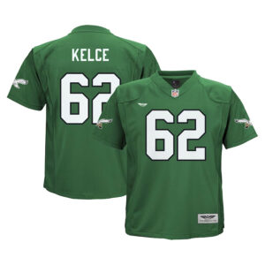 Jason Kelce Philadelphia Eagles CJP Apparel Alternate Game Jersey - Kelly Green